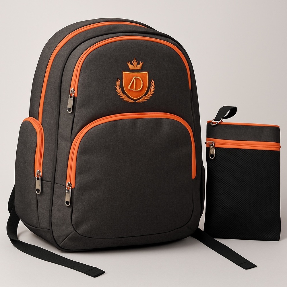 Backpack Baby Diaper Bag Outdoor Multi Use Multi Zipper Pocket Large Size